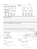 Đề thi HSG lớp 1 môn toán