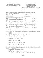 DE THI HKI HOA 8 NAM HOC 20102011 TO NGOC HOAN GVTRUONG THCS HOANG VAN THU  TP LANG SON