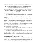 MỘT SỐ Ý KIẾN ĐỀ XUẤT NHẰM HOÀN THIỆN TỔ CHỨC CÔNG TÁC KẾ TOÁN THÀNH PHẨM TIÊU THỤ VÀ XÁC ĐỊNH KẾT QUẢ SẢN XUẤT KINH DOANH Ở CÔNG TY BÁNH KẸO HẢI HÀ