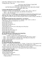 CHƯƠNG TRÌNH TẬP HUẤN KHGD TRẺ KT