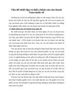 Vấn đề thiết lập và điều chỉnh cán cân thanh Toán Quốc tế