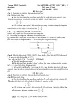 K.TRA1TIẾT LÝ 9 BÀI SỐ 1( 2 ĐỀ CHẲN-LẺ)