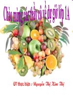 TN - XH lop 1: An, uong hang ngay