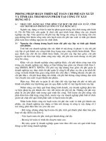 PHƯƠNG PHÁP HOÀN THIỆN KẾ TOÁN CHI PHÍ SẢN XUẤT VÀ TÍNH GIÁ THÀNH SẢN PHẨM TẠI CÔNG TY XÂY DỰNG SỐ 2