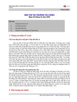 Bản tin thị trường tài chính ngày 30 tháng 10 namw 2007