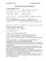 Đề cương ôn tập Toán 8 HKI (2010- 2011)