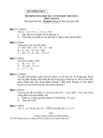 Đề mẫu thi HKI Toán 6 số 11