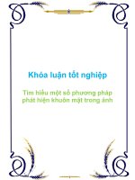 Khóa luận tốt nghiệp Tìm hiểu một số phương pháp phát hiện khuôn mặt trong ảnh