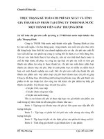 THỰC TRẠNG KẾ TOÁN CHI PHÍ SẢN XUẤT VÀ TÍNH GIÁ THÀNH SẢN PHẨM TẠI CÔNG TY TNHH NHÀ NƯỚC MỘT THÀNH VIÊN GIẦY THƯỢNG ĐÌNH