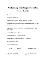 Gia hạn năng định cho người lái tàu bay (thành viên tổ lái)