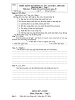 đề thi HK1 môn đạo đức lớp 5