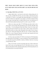 THỰC TRẠNG HOẠT ĐỘNG DỊCH VỤ GIAO NHẬN HÀNG HÓA XUẤT NHẬP KHẨU BẰNG ĐƯỜNG BIỂN TẠI THÀNH PHỐ HỒ CHÍ MINH.