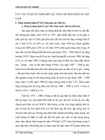 CÁC YẾU TỐ QUYẾT ĐỊNH ĐẾN SỰ TĂNG TRƯỞNG KINH TẾ VIỆT NAM