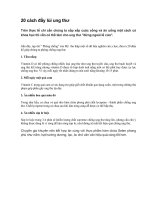 20 cách đẩy lùi ung thư