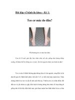 Hỏi đáp về bệnh đa khoa – Kỳ 1