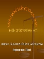 chuyen de phan so va so thap phan