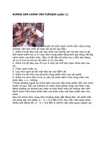 Hướng dẫn chỉnh tâm Tuocbin