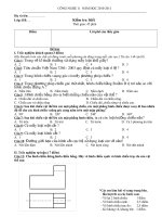 Đề KT  tiết  09 CN 11