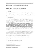 ACID CACBOXYLIC VÀ DẪN XUẤT