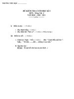 Thi HKI Tiếng Việt 4