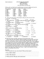 de thi HSG t. anh 8 nam hoc 2010-2011