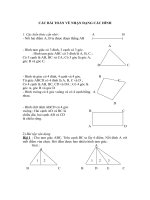 Những bài toán hay về nhận dạng hình