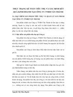 THỰC TRẠNG KẾ TOÁN TIÊU THỤ VÀ XÁC ĐỊNH KẾT QUẢ KINH DOANH TẠI CÔNG TY TNHH TẤN THÀNH