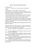 Thủ tục Thực hiện hợp đồng bảo lãnh