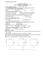 đe thi hoc ky 1 cong nghe 9 (2010-2011)