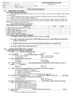 Test for Good Student Grade 7