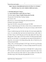 THỰC TRẠNG TÌNH HÌNH BÁN HÀNG Ở CÔNG TY CỔ PHẦN THƯƠNG MẠI CẦU GIẤY TRONG THỜI GIAN QUA