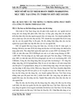 một số đề xuất nhằm hoàn thiện Marketing mục tiêu tại công ty tnhh nn mtv dệt 19tháng 5