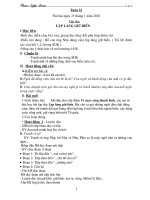 GIÁO ÁN 5 CẢ HỌC KÌ I CKTKN