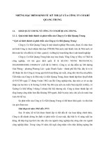 NHỮNG ĐẶC ĐIỂM KINH TẾ  KỸ THUẬT CỦA CÔNG TY CƠ KHÍ QUANG TRUNG