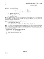 ĐÊ THI THU LOP 9 VONG I