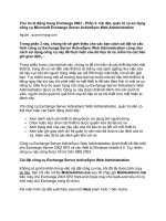 Thư tín di động trong Exchange 2003 - Phần 3