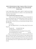 PHÂN TÍCH ĐÁNH GIÁ THỰC TRẠNG CÔNG TÁC QUẢN LÝ TIỀN LƯƠNG TẠI CÔNG TY MAY LIÊN DOANH KUNG