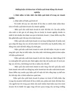 Những luận cứ khoa học về hiệu quả hoạt động của doanh nghiệp