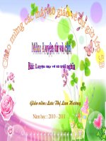 luyen tap ve tu trai nghia