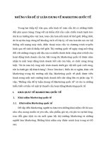 NHỮNG VẤN ĐỀ LÝ LUẬN CHUNG VỀ MARKETING QUỐC TẾ