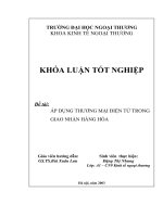 Đề tài “ Áp dụng thương mại điện tử trong giao nhận hàng hóa”