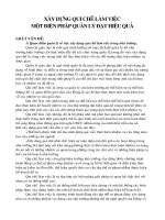 Xây dựng qui chế làm việc