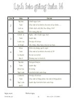 giáo án lớp 5 tuần 14