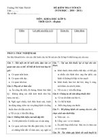 DE KIEM TRA HKI KHOA HOC LOP 5