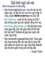 các website đặc sắc