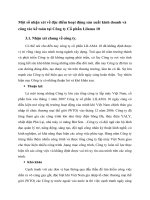 Một số nhận xét về đặc điểm hoạt động sản xuất kinh doanh và công tác kế toán tại Công ty Cổ phần Lilama 10