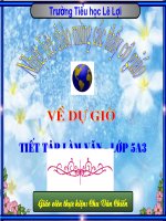 Luyen tap ta nguoi ( Ta hoat dong) - Tiet 1