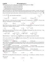 Đề ôn tập vật lý 12CB(HK1)