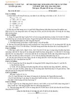 de thi hsg hoa hoa cap tinh