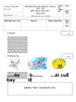 Tiếng Việt lớp 1 GK 1